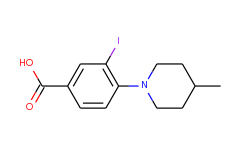 3-iodo-4-(4-methylpiperidin-1-yl)benzoic acid