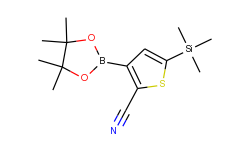 3-(4,4,5,5-Tetramethyl-1,3,2-dioxaborolan-2-yl)-5-(trimethylsilyl)thiophene-2-carbonitrile