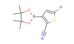 5-Bromo-3-(4,4,5,5-tetramethyl-1,3,2-dioxaborolan-2-yl)thiophene-2-carbonitrile