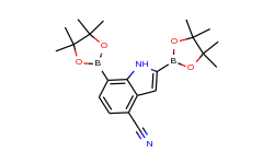 2,7-Bis(4,4,5,5-tetramethyl-1,3,2-dioxaborolan-2-yl)-1H-indole-4-carbonitrile