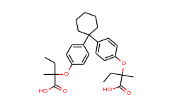 butanoic acid,2,2'-[cyclohexylidenebis(4,1-phenyleneoxy)]bis[2-methyl-