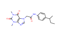 N-[4-[(2R)-butan-2-yl]phenyl]-2-(1,3-dimethyl-2,6-dioxopurin-7-yl)acetamide