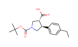 (3r,4s)-1-(tert-butoxycarbonyl)-4-(4-ethylphenyl)pyrrolidine-3-carboxylic acid
