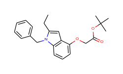tert-butyl 2-(1-benzyl-2-ethyl-1h-indol-4-yloxy)acetate