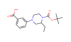 1-(3-carboxyphenyl)-3-ethyl-4-boc piperazine
