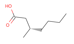 Heptanoic acid, 3-methyl-, (3S)-