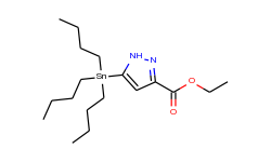 5-tributylstannyl-1h-pyrazole-3-carboxylic acid ethyl ester
