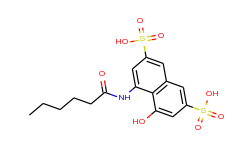 4-hydroxy-5-[(1-oxohexyl)amino]-2,7-naphthalenedisulfonic acid