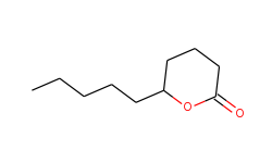 2H-Pyran-2-one, tetrahydro-6-pentyl-