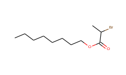 Propanoic acid, 2-bromo-, octyl ester