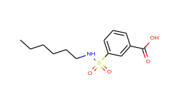 3-(Hexylsulfamoyl)benzoic acid