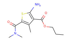 propyl 2-amino-5-[(dimethylamino)carbonyl]-4-methylthiophene-3-carboxylate