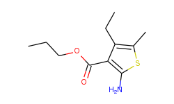 propyl 2-amino-4-ethyl-5-methylthiophene-3-carboxylate