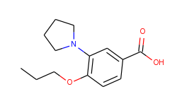 4-propoxy-3-pyrrolidin-1-yl-benzoic acid