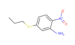 Benzenamine, 2-nitro-5-(propylthio)-