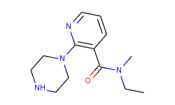 n-ethyl-n-methyl-2-(1-piperazinyl)nicotinamide
