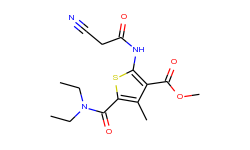 methyl 2-[(cyanoacetyl)amino]-5-[(diethylamino)-carbonyl]-4-methylthiophene-3-carboxylate