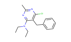 (5-benzyl-6-chloro-2-methyl-pyrimidin-4-yl)-diethyl-amine
