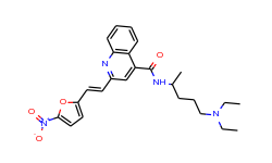 2-[2-(5-Nitro-furan-2-yl)-vinyl]-quinoline-4-carboxylic acid (4-diethylamino-1-methyl-butyl)-amide