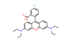 Xanthylium, 9-(2-carboxyphenyl)-3,6-bis(diethylamino)-, chloride