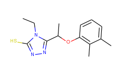 5-[1-(2,3-dimethylphenoxy)ethyl]-4-ethyl-4h-1,2,4-triazole-3-thiol