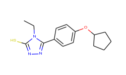 5-[4-(cyclopentyloxy)phenyl]-4-ethyl-4h-1,2,4-triazole-3-thiol
