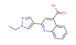 2-(1-ethyl-1h-pyrazol-4-yl)-quinoline-4-carboxylic acid