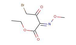 Butanoic acid, 4-bromo-2-(methoxyimino)-3-oxo-, ethyl ester