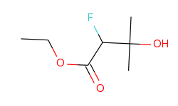 Butanoic acid, 2-fluoro-3-hydroxy-3-methyl-, ethyl ester