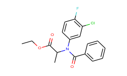 ethyl 2-(benzoyl-3-chloro-4-fluoroanilino)-propanoate