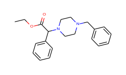 ethyl 2-(4-benzylpiperazino)-2-phenylacetate