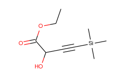 ethyl 2-hydroxy-4-(trimethylsilyl)-3-butynoate
