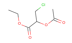Propanoic acid, 2-(acetyloxy)-3-chloro-, ethyl ester