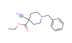 1-benzyl-4-cyano-4-piperidinecarboxylic acid ethyl ester