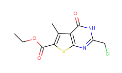 ethyl 2-(chloromethyl)-5-methyl-4-oxo-3,4-dihydrothieno[2,3-d]pyrimidine-6-carboxylate