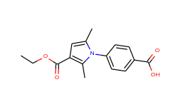 4-[3-(ethoxycarbonyl)-2,5-dimethyl-1h-pyrrol-1-yl] benzoic acid