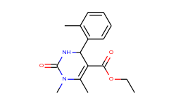 ethyl 1,6-dimethyl-4-(2-methylphenyl)-2-oxo-1,2,3,4-tetrahydro-5-pyrimidinecarboxylate