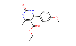 ethyl 4-(4-methoxyphenyl)-1,6-dimethyl-2-oxo-1,2,3,4-tetrahydro-5-pyrimidinecarboxylate