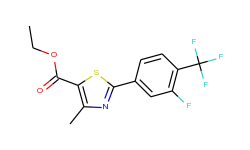 ethyl 2-[3-fluoro-4-(trifluoromethyl)phenyl]-4-methyl-1,3-thiazole-5-carboxylate