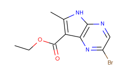 2-bromo-6-methyl-5h-pyrrolo[2,3-b]pyrazine-7-carboxylic acid ethyl ester