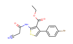ethyl 4-(4-bromophenyl)-2-[(cyanoacetyl)amino]-thiophene-3-carboxylate