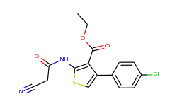 ethyl 4-(4-chlorophenyl)-2-[(cyanoacetyl)amino]-thiophene-3-carboxylate