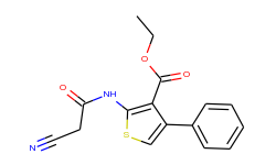 ethyl 2-[(cyanoacetyl)amino]-4-phenylthiophene-3-carboxylate