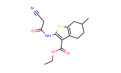ethyl 2-[(cyanoacetyl)amino]-6-methyl-4,5,6,7-tetrahydro-1-benzothiophene-3-carboxylate