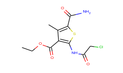 ethyl 5-(aminocarbonyl)-2-[(chloroacetyl)amino]-4-methylthiophene-3-carboxylate