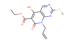 ethyl 8-allyl-5-hydroxy-2-(methylthio)-7-oxo-7,8-dihydropyrido[2,3-d]pyrimidine-6-carboxylate