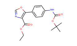 ethyl 5-[(4-n-boc-amino)phenyl]-1,3-oxazole-4-carboxylate