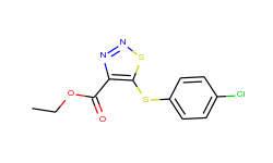 ethyl 5-[(4-chlorophenyl)sulfanyl]-1,2,3-thiadiazole-4-carboxylate