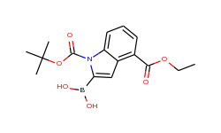 1-boc-4-(ethoxycarbonyl)indole-2-boronic acid
