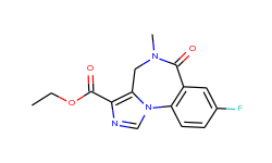 8-Fluoro-5,6-dihydro-5-methyl-6-oxo-4H-imidazo[1,5-a][1,4]benzodiazepine-3-carboxylic acid, ethyl es
